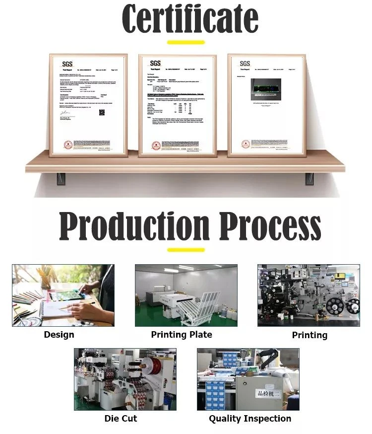 adhesive label certificate